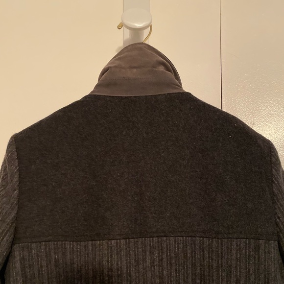 Charcoal Wool Suiting Coat with Belt - Picture 4 of 4